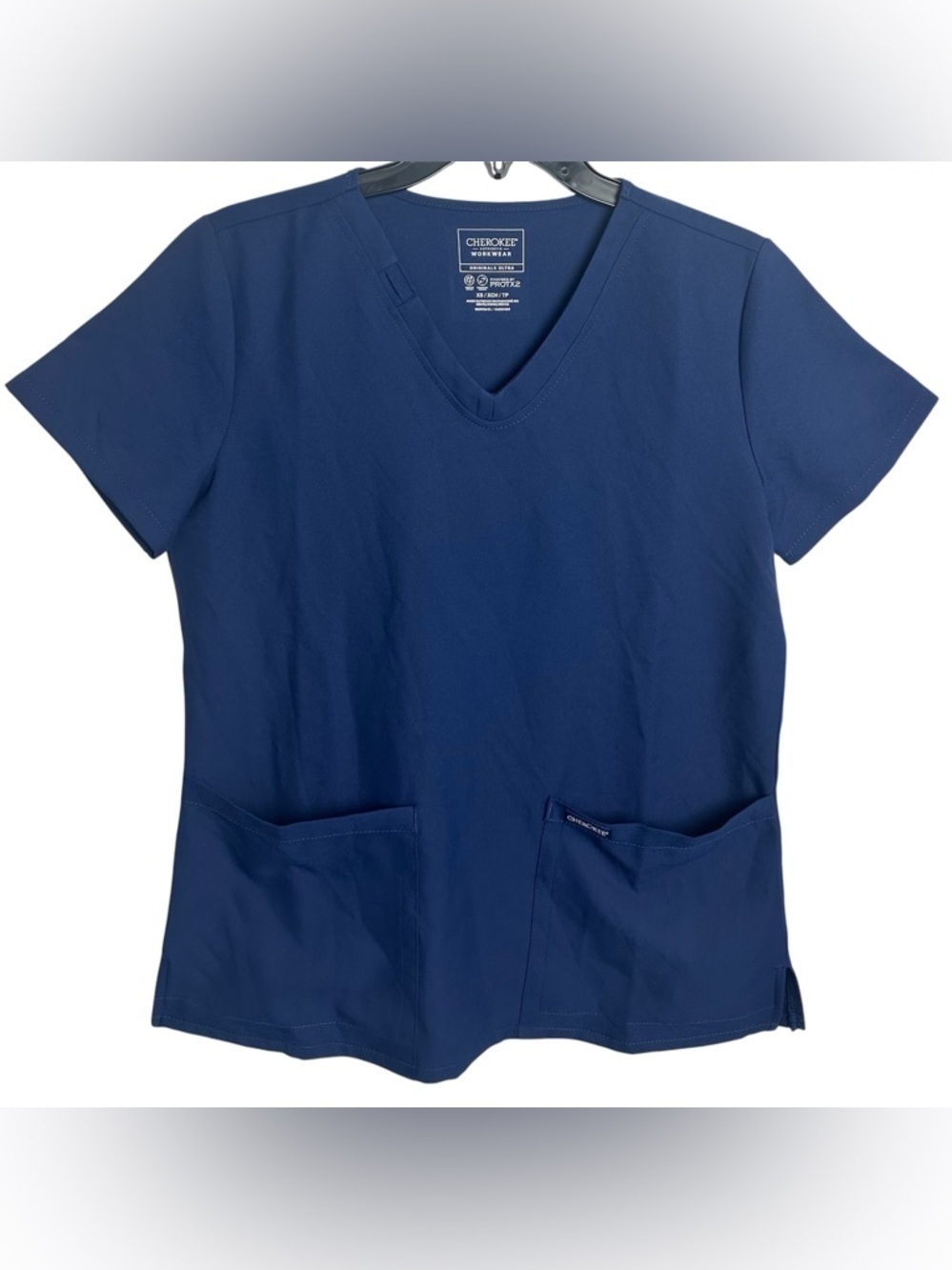 CHEROKEE Workwear Originals Ultra Women's V-Neck Top Size XS New
